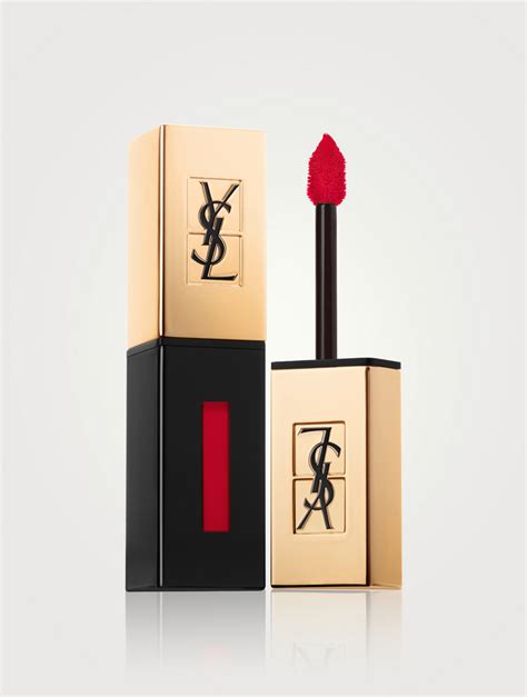 ysl rouge pur couture vernis a levres 203|YSL rouge lacquer.